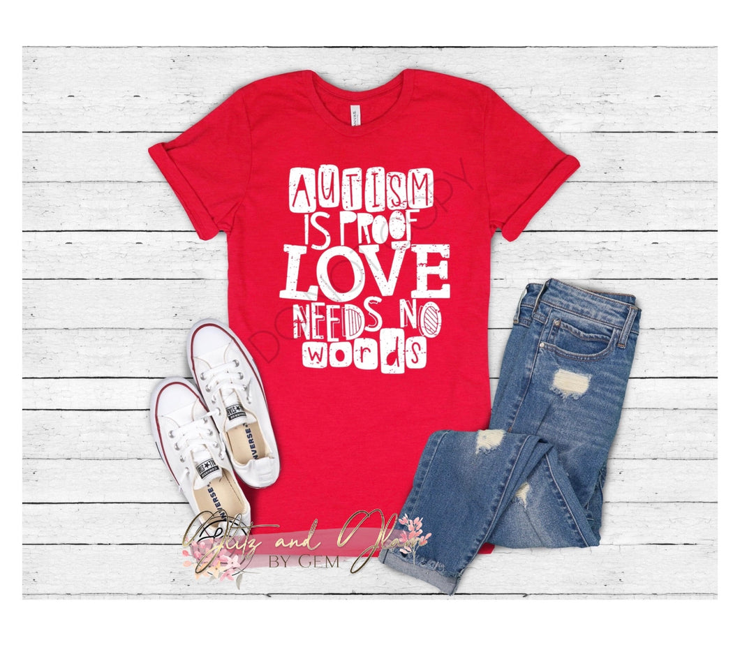 “Autism is proof LOVE needs no words”